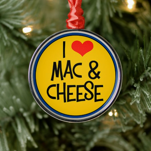 Mac n Cheese Magnet Ornament Aus Metall (Baum)