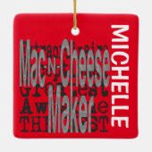 Mac-N-Cheese Maker Extraordinaire CUSTOM Keramikornament (Rückseite)
