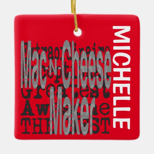 Mac-N-Cheese Maker Extraordinaire CUSTOM Keramikornament (Vorderseite)
