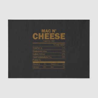 Mac N Cheese Nutrition Facts Family Matching Seidenpapier