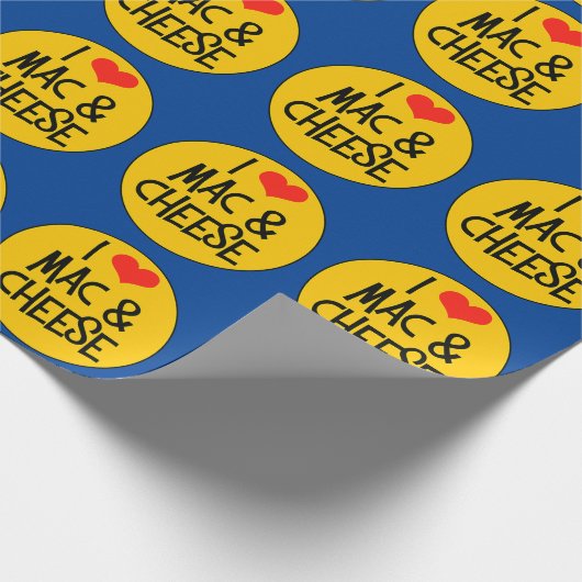 Mac n Cheese Wrapping Paper Geschenkpapier (Ecke)