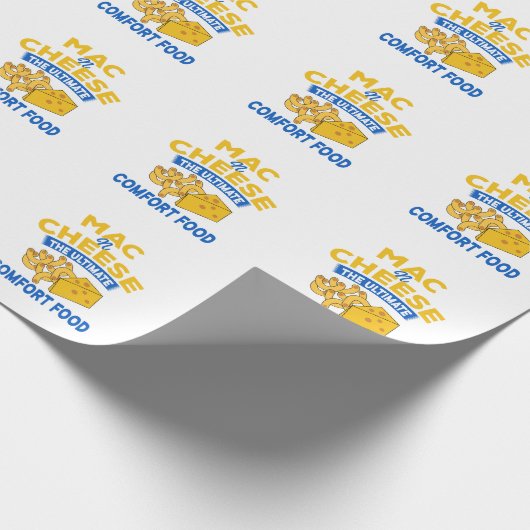 Mac n Cheese Wrapping Paper Geschenkpapier (Ecke)
