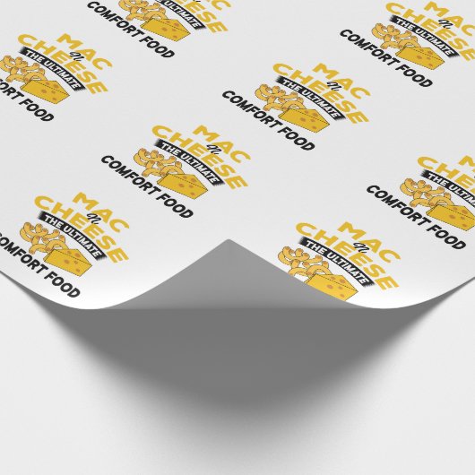 Mac n Cheese Wrapping Paper Geschenkpapier (Ecke)