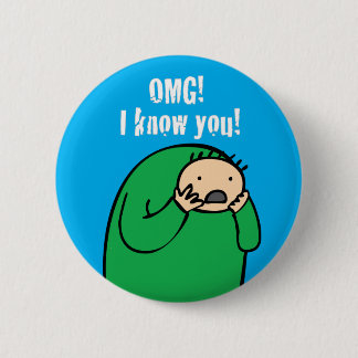 Mac OMG! Knopf (blau) Button