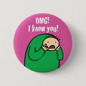 Mac OMG! Knopf (lila) Button (Vorderseite)