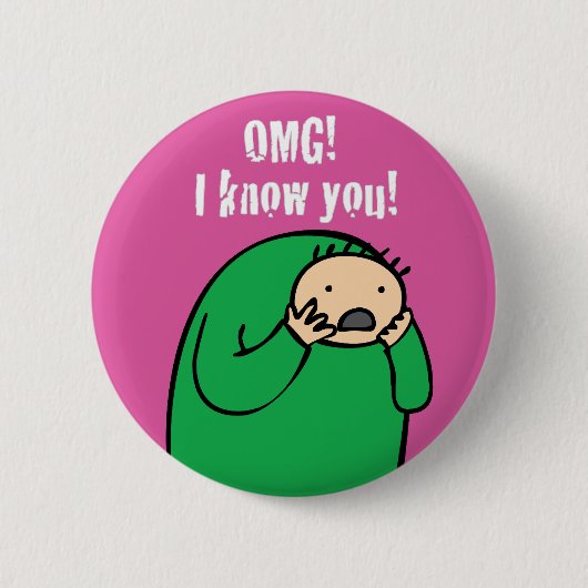 Mac OMG! Knopf (lila) Button (Vorderseite)