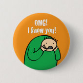 Mac OMG! Knopf (orange) Button (Vorderseite)