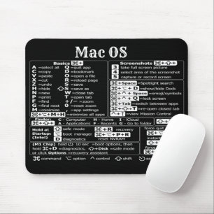 Mac OS Kurzbefehle für Bürolehrer Mousepad