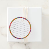 MAC RAE TARTAN 2" Rundgarntags Geschenkanhänger (Beispiel)