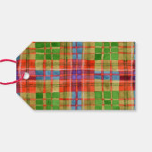 MAC RAE TARTAN 3.5"x2" Garnmarken Geschenkanhänger (Rückseite Horizontal)
