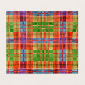 MAC RAE TARTAN 3,5x2 Faltkarte (Außenseite Aufgefaltet)