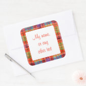 MAC RAE TARTAN 3" Quadrat Matte Stickers (Umschlag)