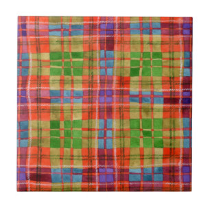 MAC RAE TARTAN 4,25" Keramik-Kachel im Quadratform Fliese