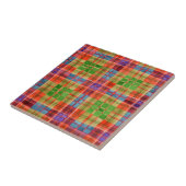MAC RAE TARTAN 4,25" Square Keramik Tile Fliese (Seite)