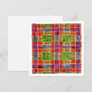 MAC RAE TARTAN 5,25" Square Flat Card II Karte