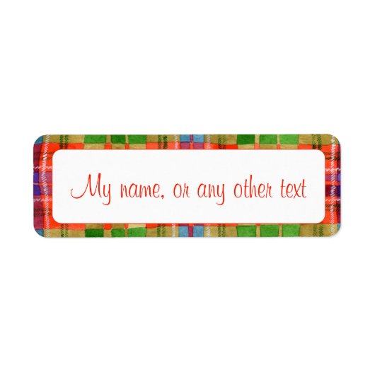 MAC RAE TARTAN .75"x2.25"-Labels (Vorne)