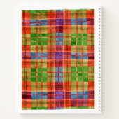 MAC RAE TARTAN 8.5x11 Spiral-Notebook Notizblock (Rückseite)