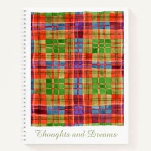 MAC RAE TARTAN 8.5x11 Spiral-Notebook Notizblock