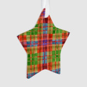 MAC RAE TARTAN Acrylstern-Ornament Ornament (Vorderseite)