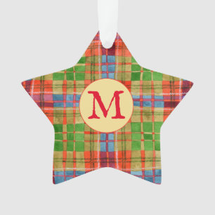 MAC RAE TARTAN Acrylstern-Ornament + Ursprünglich Ornament