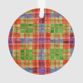 MAC RAE TARTAN Akrylkreislaufverzierung Ornament (Rückseite)