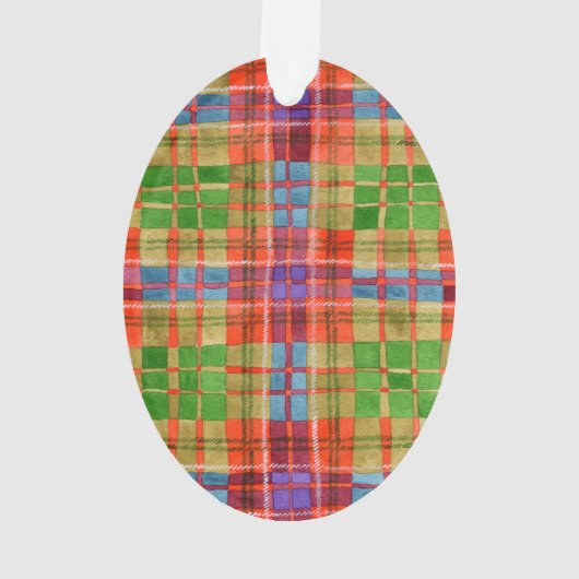 MAC RAE TARTAN Akrylovale Ornamente (Rückseite)