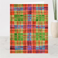 MAC RAE TARTAN Big Birthday Card