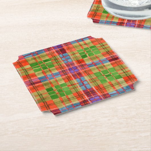 MAC RAE TARTAN Bracket Paper Untersetzer (angewinkelt)