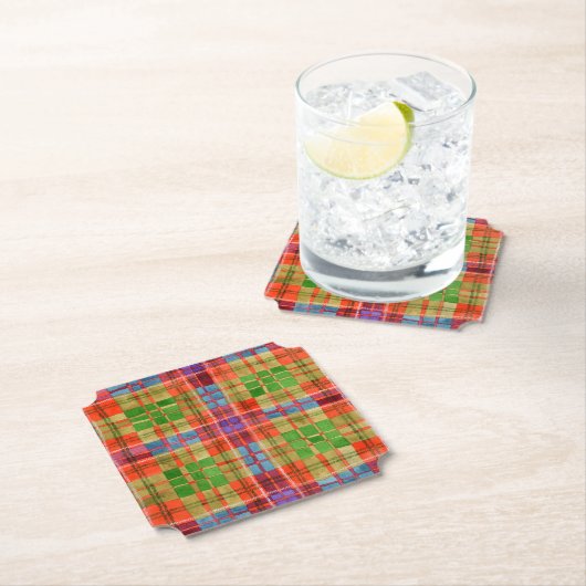 MAC RAE TARTAN Bracket Paper Untersetzer (Vor Ort)