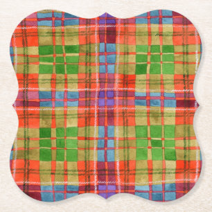 MAC RAE TARTAN Bracket Paper Untersetzer