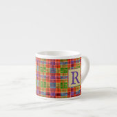 MAC RAE TARTAN Espresso Cup + Initial Espressotasse (Vorderseite Rechts)