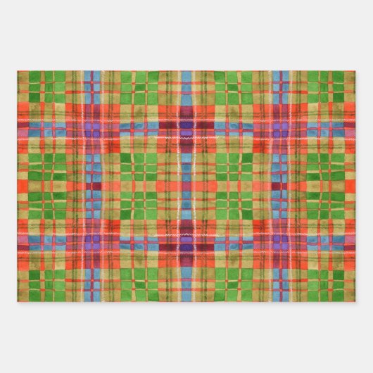 MAC RAE TARTAN-Flachpapier Geschenkpapier Set (Vorderseite 2)