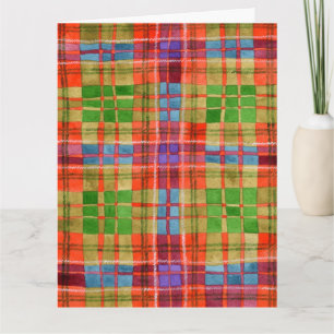 MAC RAE TARTAN Geburtstagskarte zum großen Tag Karte