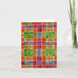 MAC RAE TARTAN Geburtstagsnotizkarte Karte