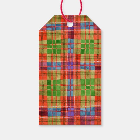MAC RAE TARTAN Geschenktasten Geschenkanhänger (Vorderseite)