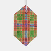 MAC RAE TARTAN Glas Hexagon Ornament (Vorderseite Rechts)