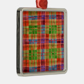 MAC RAE TARTAN Glas Square Ornament (Rechts)