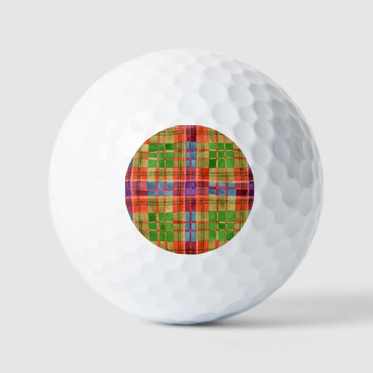 MAC RAE TARTAN Golf Balls Golfball (Vorderseite)