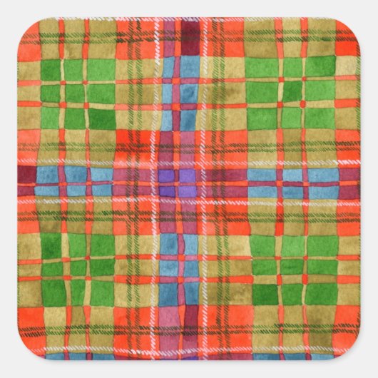 MAC RAE TARTAN Große Aufkleber am Platz (Vorderseite)