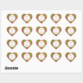 MAC RAE TARTAN Heart Matte Stickers (Blatt)