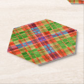 MAC RAE TARTAN Hexagon Paper Untersetzer (angewinkelt)