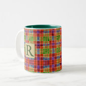 MAC RAE TARTAN Hunter Green Combo Tasse + Text (Vorderseite Links)