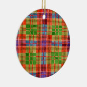 MAC RAE TARTAN Keramik Circle Ornament (Rechts)