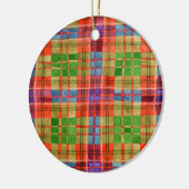 MAC RAE TARTAN Keramik Circle Ornament (Links)