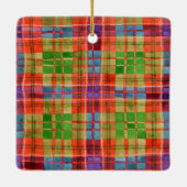 MAC RAE TARTAN Keramik Square Keramikornament (Rückseite)