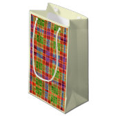 MAC RAE TARTAN Kleine Geschenktasche Geschenktüte (Vorderseite Schrägansicht)
