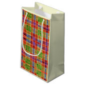 MAC RAE TARTAN Kleine Geschenktasche Kleine Geschenktüte (Rückseite Schrägansicht)