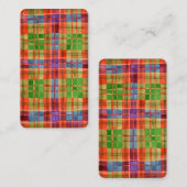 MAC RAE TARTAN Lesezeichen - 3,5 x 2 Karte (Vorne/Hinten)