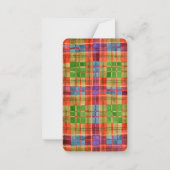 MAC RAE TARTAN Lesezeichen - 3,5 x 2 Karte (Rückseite)