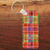 MAC RAE TARTAN Metal Rectangle Schlüsselanhänger (Vorderseite)